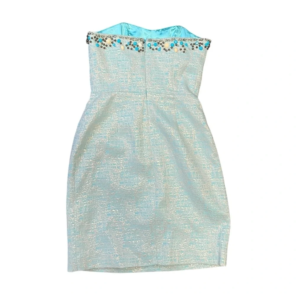 Lilly Pulitzer Raya Metallic Strapless Dress - Picture 2 of 9